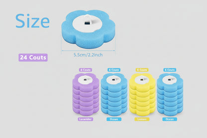 Snofrid Disposable Toilet Brush, Toilet Bowl Wand Holder Set with 24PCS Cleaner Refills, Bathroom Cleaning System for Sink Bathtub Drain Wash Basin Urinal，Wall-Mount Scrubbing Toilet Brush Bathroom Cleaning Kit